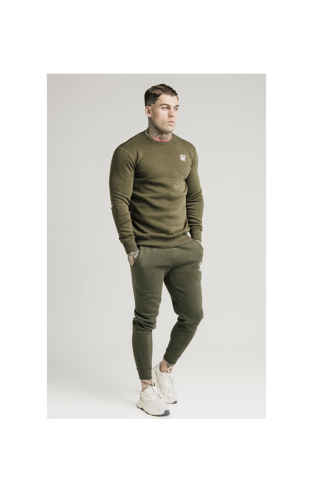 Khaki Essential Muscle Fit Jogger (3)