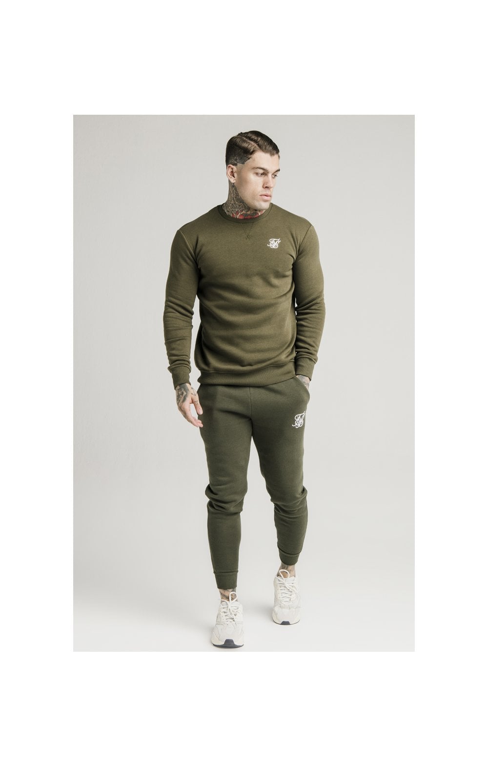 SikSilk Muscle Fit Jogger – Khaki (4)