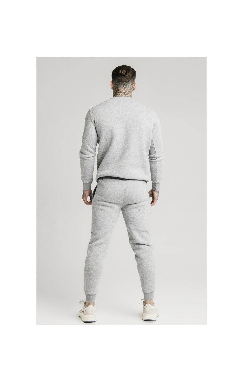 SikSilk Muscle Fit Jogger – Grey Marl (4)