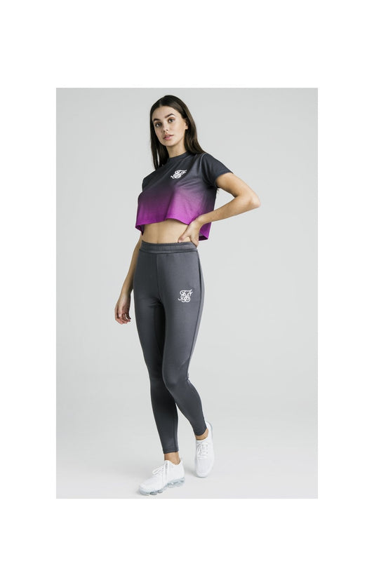 SikSilk Retro Box Fit Tee - Iron & Pink
