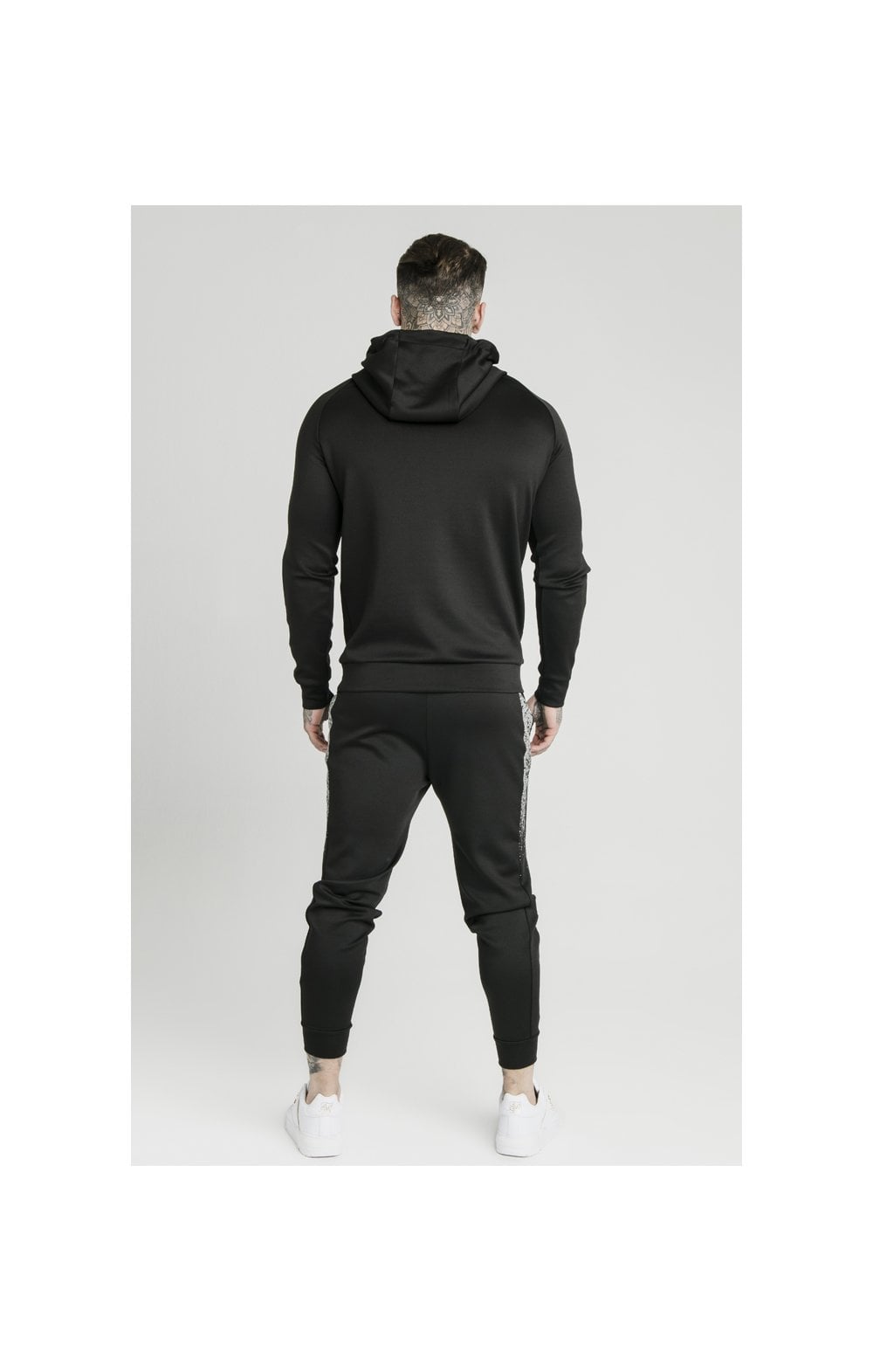 SikSilk Reflective Speckle Cuffed Joggers - Black (5)