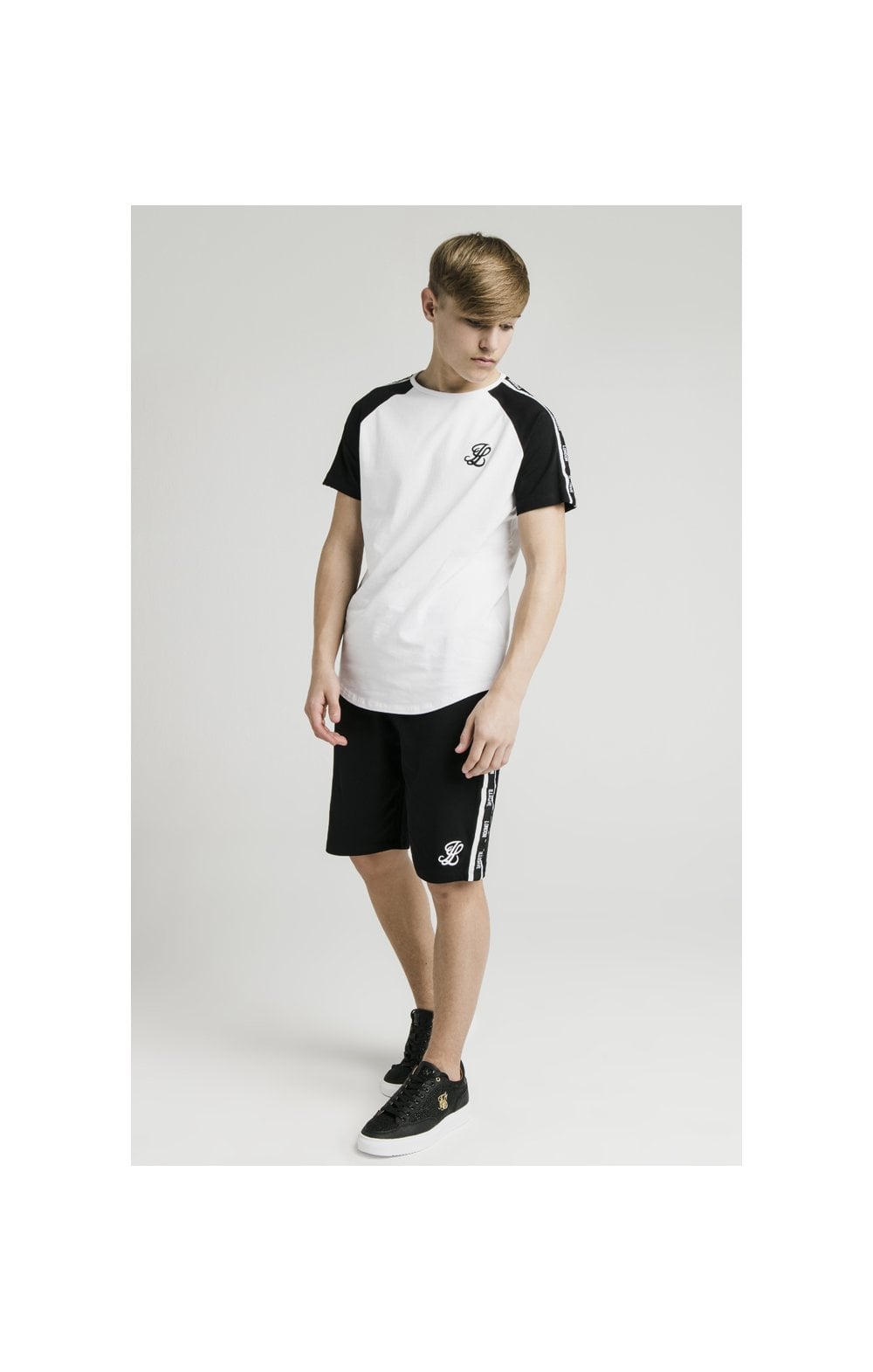 Illusive London Jersey Shorts - Black & White (1)