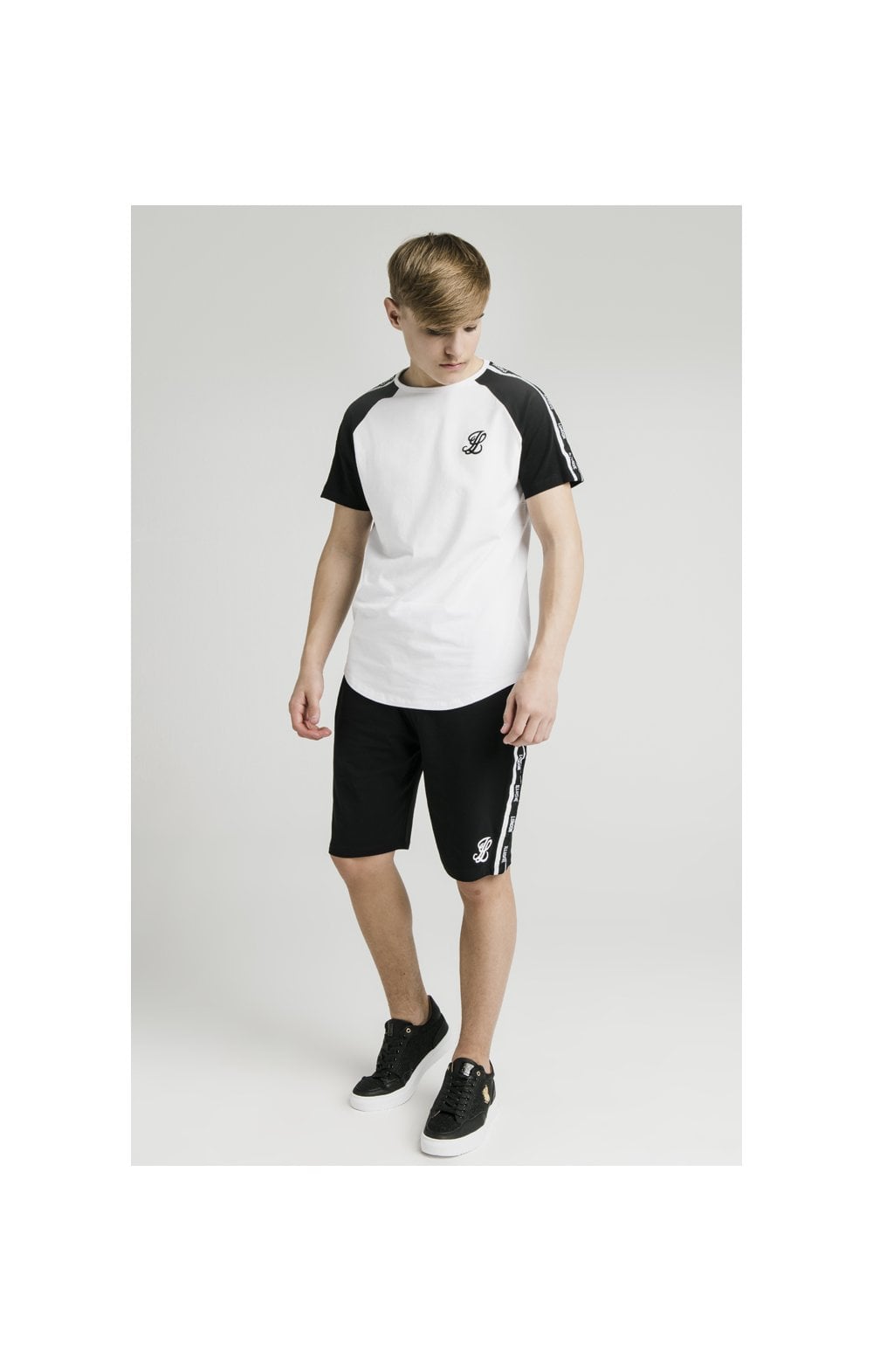 Illusive London Jersey Shorts - Black & White (5)