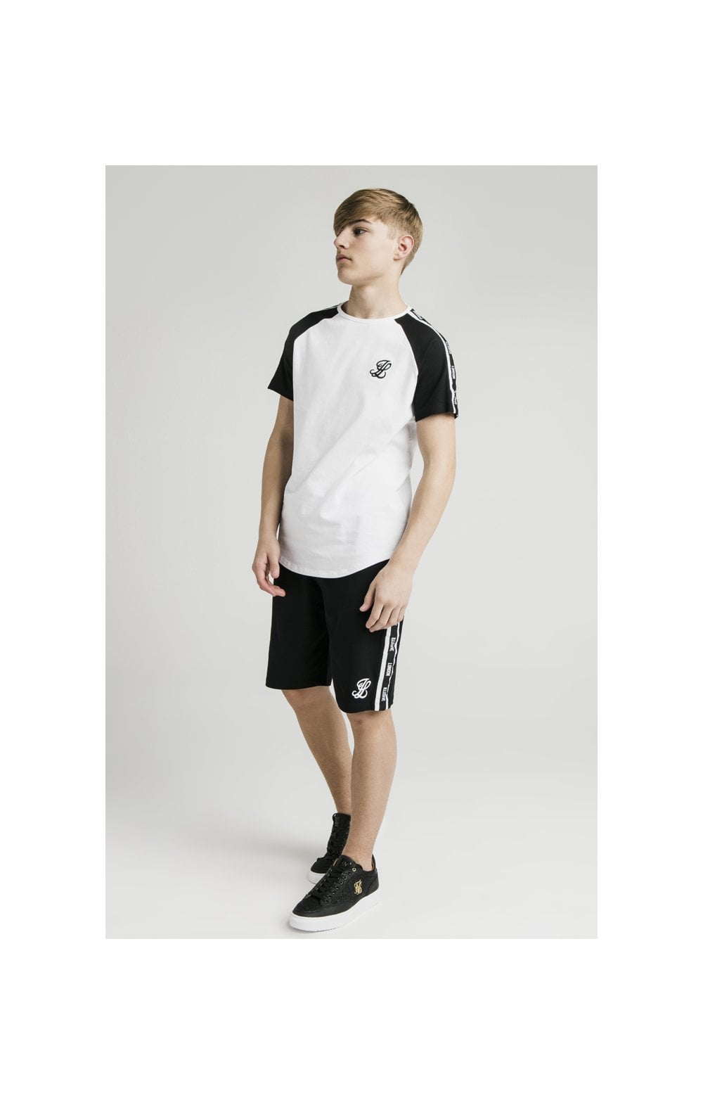 Illusive London Jersey Shorts - Black & White (7)