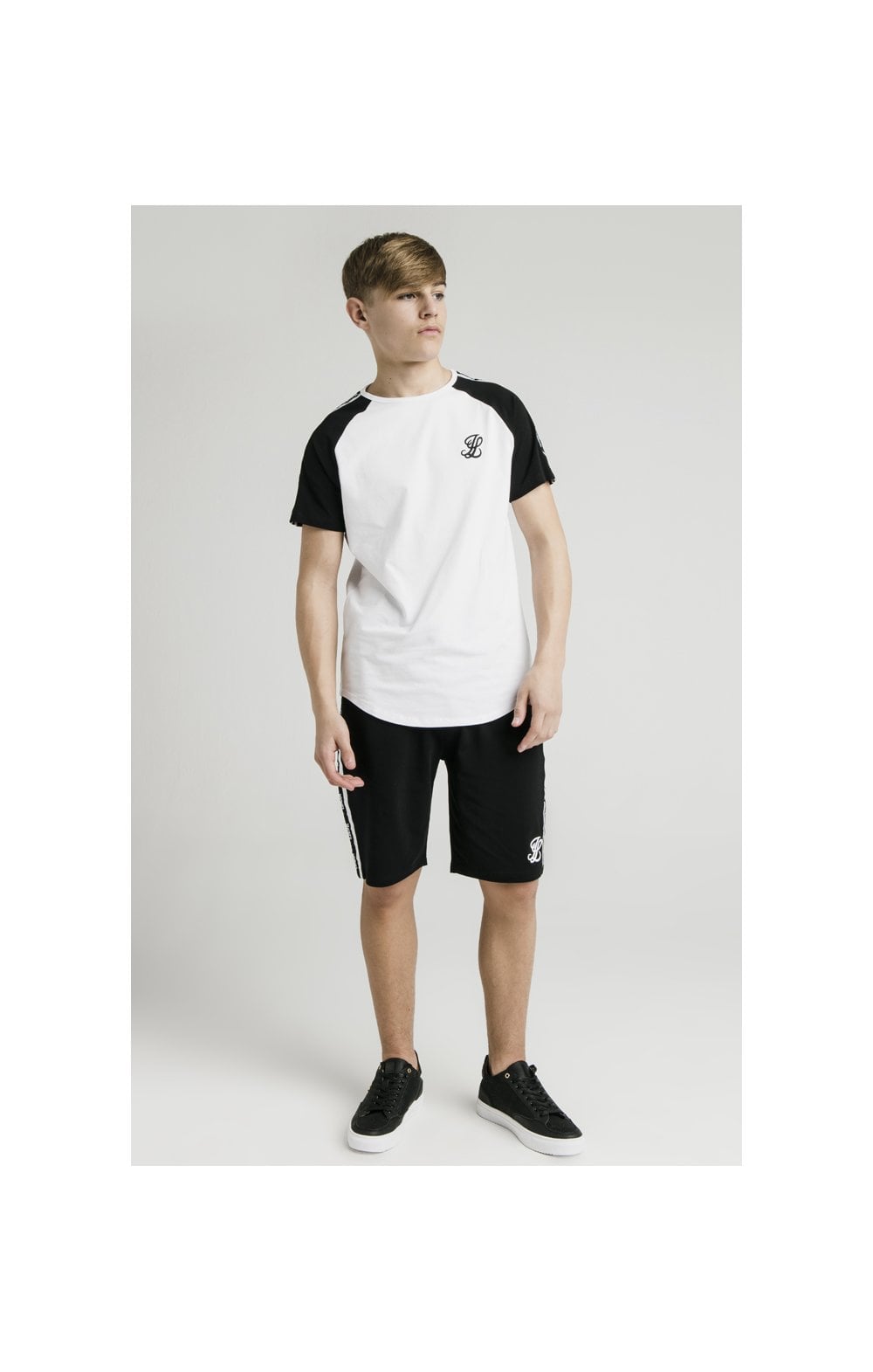 Illusive London Jersey Shorts - Black & White (8)