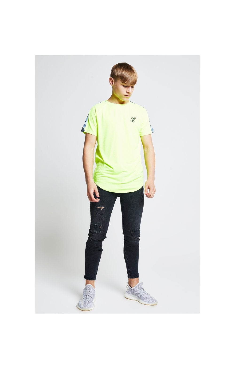 Illusive London Camo Panel Tee – Neon Yellow (5)