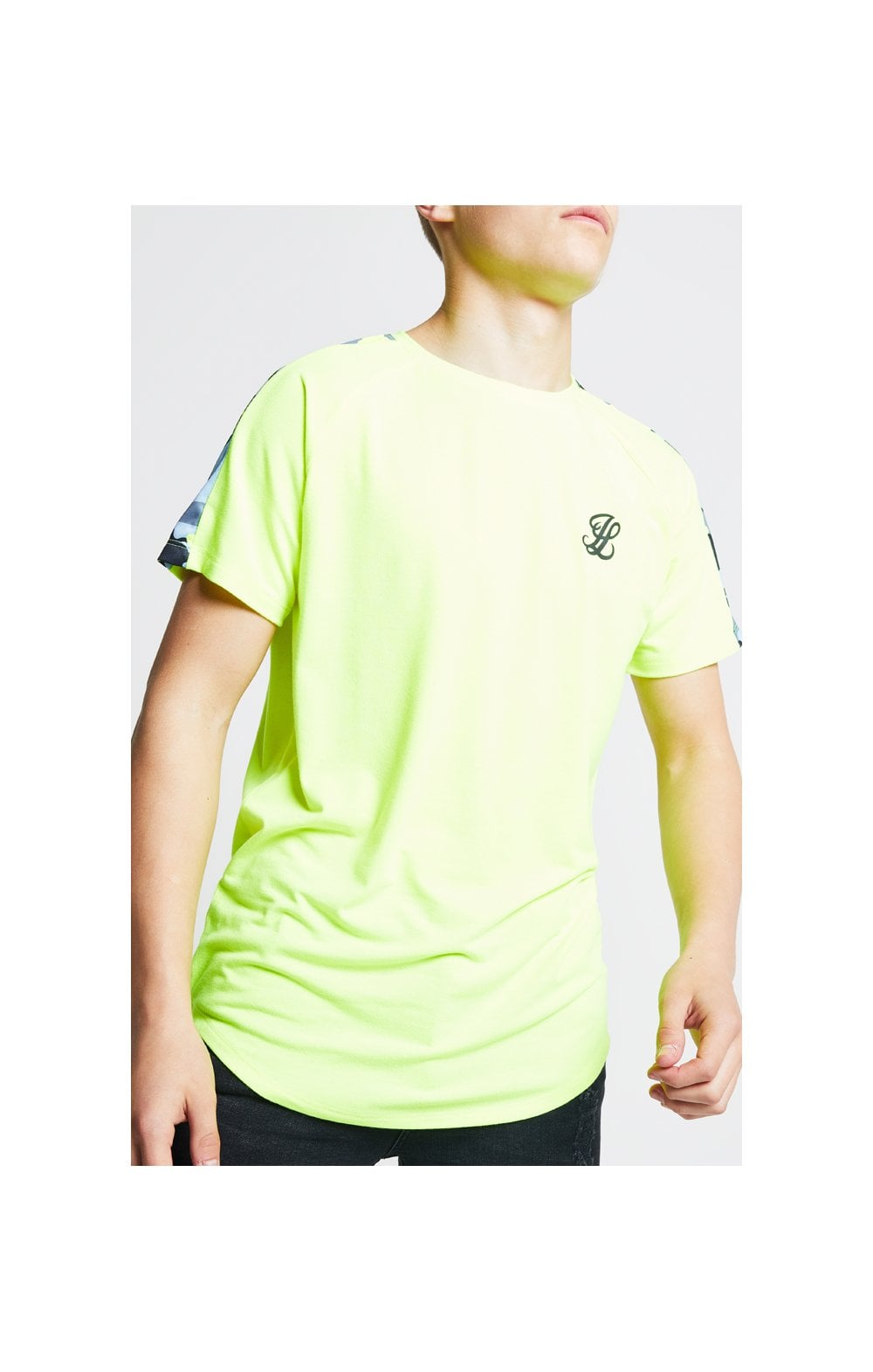 Illusive London Camo Panel Tee – Neon Yellow (1)