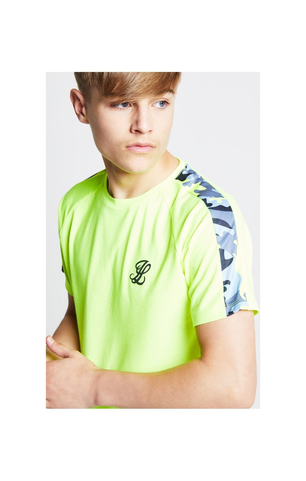 Illusive London Camo Panel Tee – Neon Yellow (2)