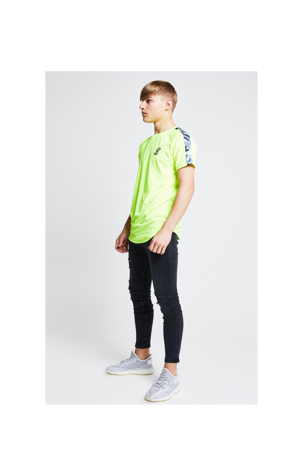 Illusive London Camo Panel Tee – Neon Yellow (7)