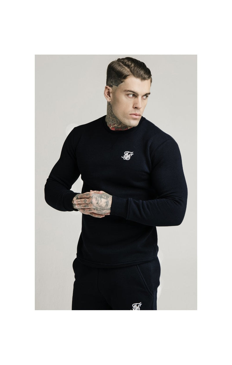 Black Essential Crew Sweatshirt