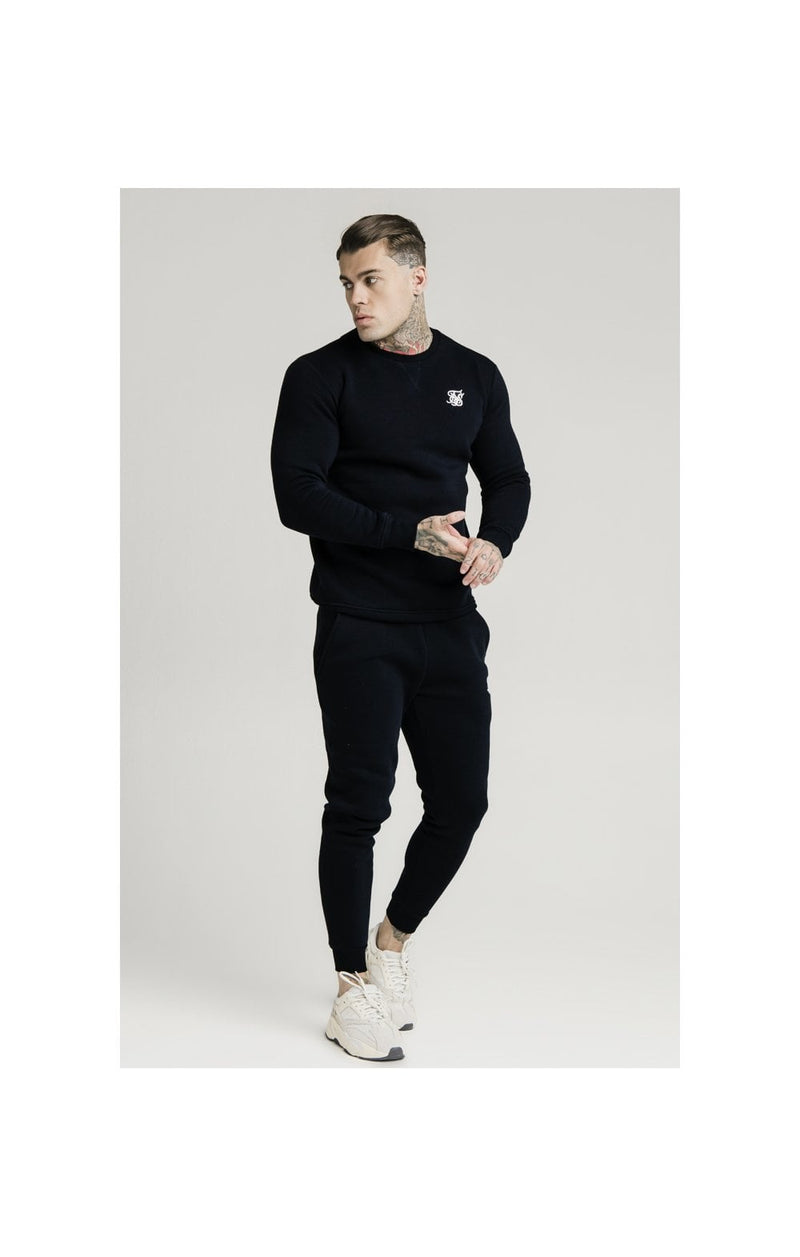 Black Essential Crew Sweatshirt (1)