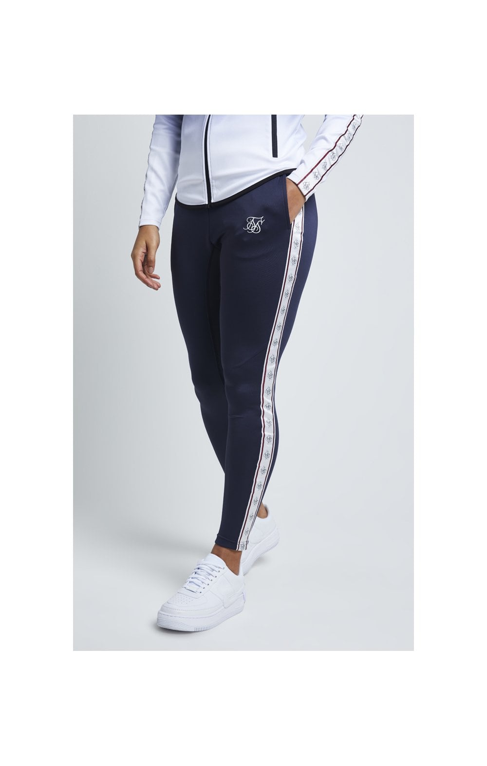 SikSilk Tape Athlete Track Pants - Ebony