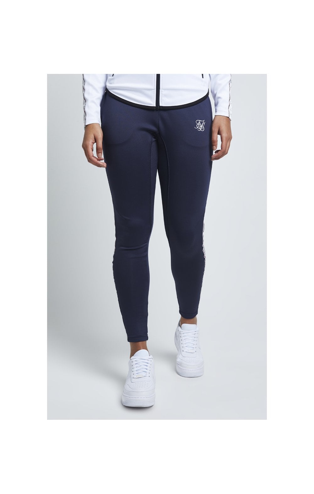 Load image into Gallery viewer, SikSilk Tape Athlete Track Pants - Ebony (2)