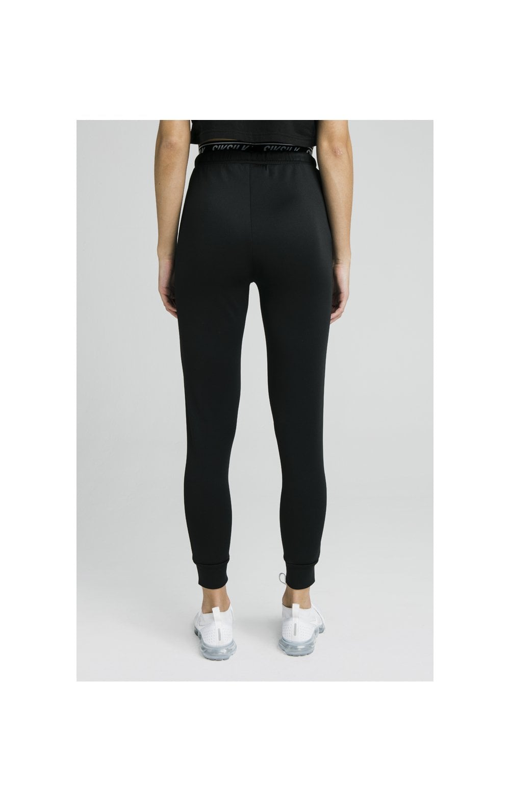 SikSilk Taped Waist Track Pants – Black (4)