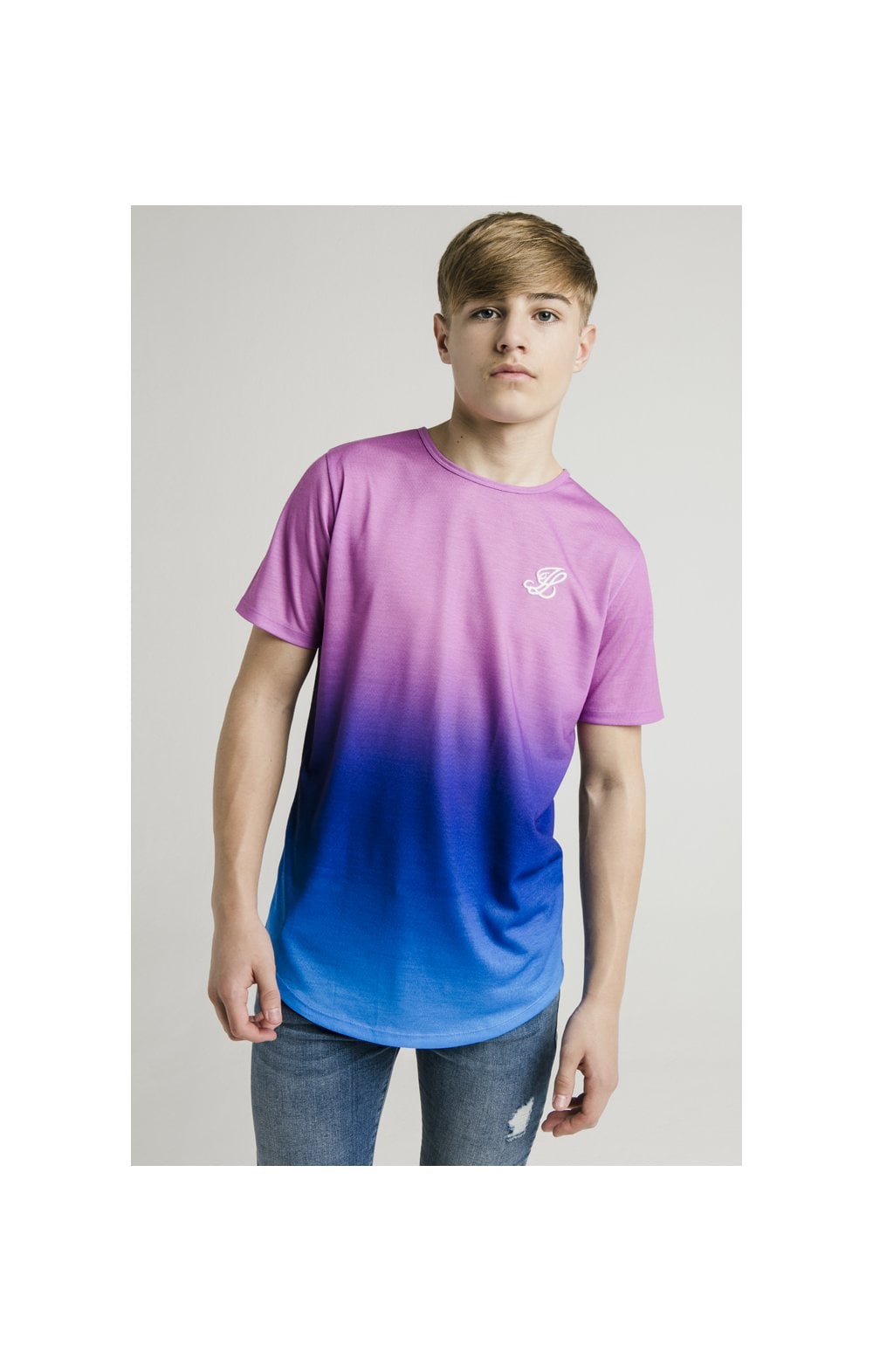 Illusive London Fade Tee - Pink & Blue