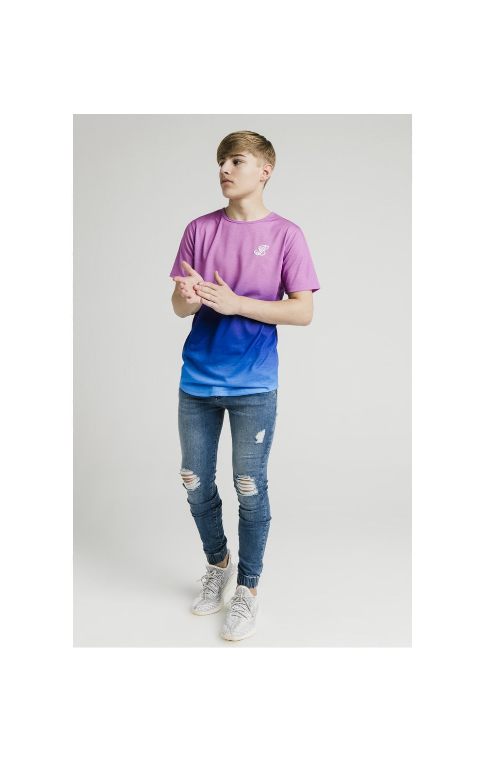 Load image into Gallery viewer, Illusive London Fade Tee - Pink &amp; Blue (1)