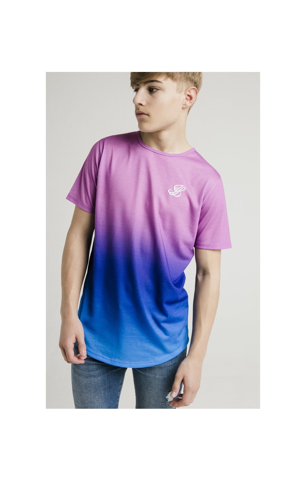 Load image into Gallery viewer, Illusive London Fade Tee - Pink &amp; Blue (2)