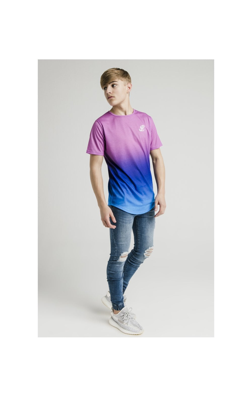 Load image into Gallery viewer, Illusive London Fade Tee - Pink &amp; Blue (3)