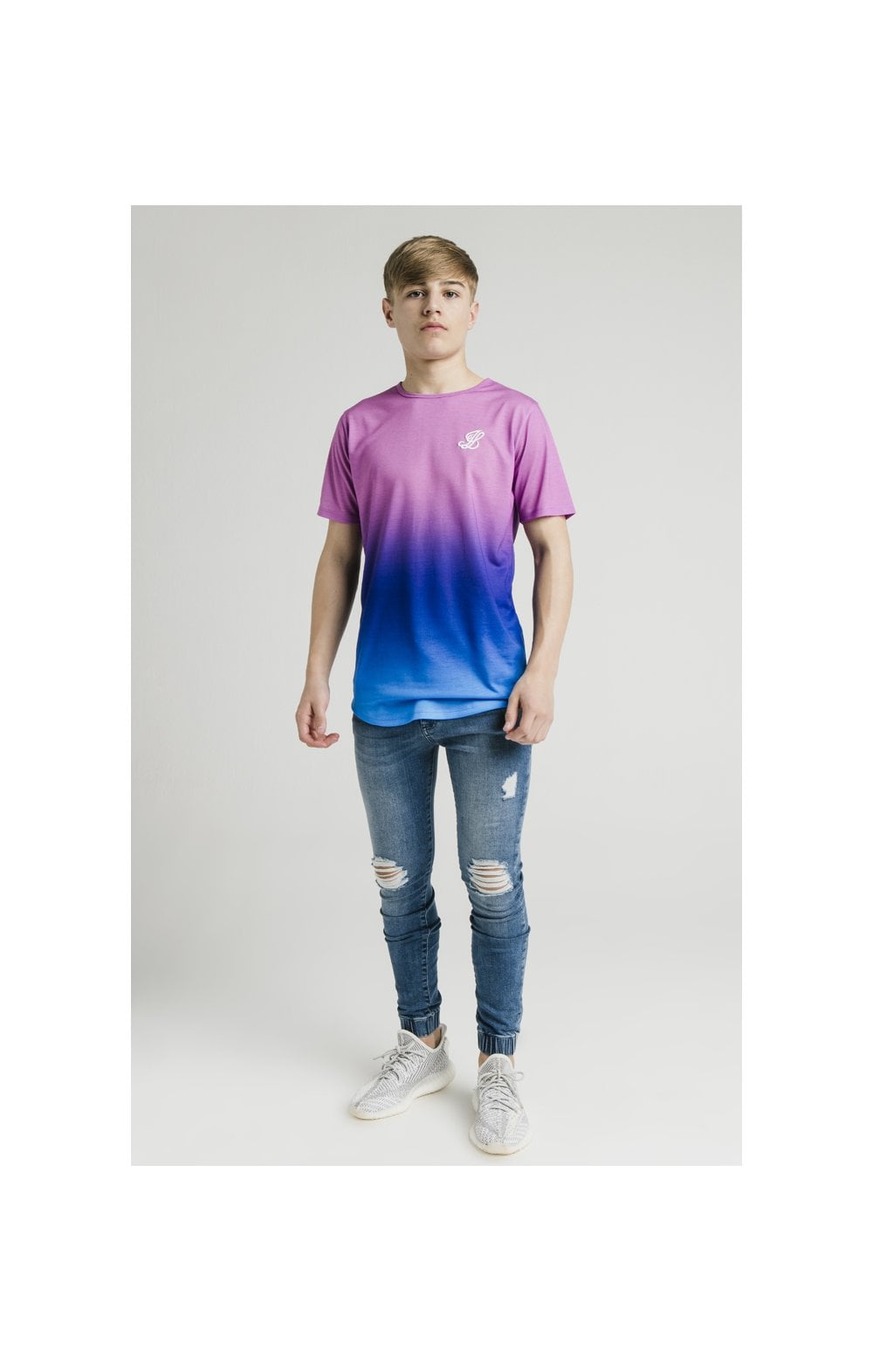 Load image into Gallery viewer, Illusive London Fade Tee - Pink &amp; Blue (4)
