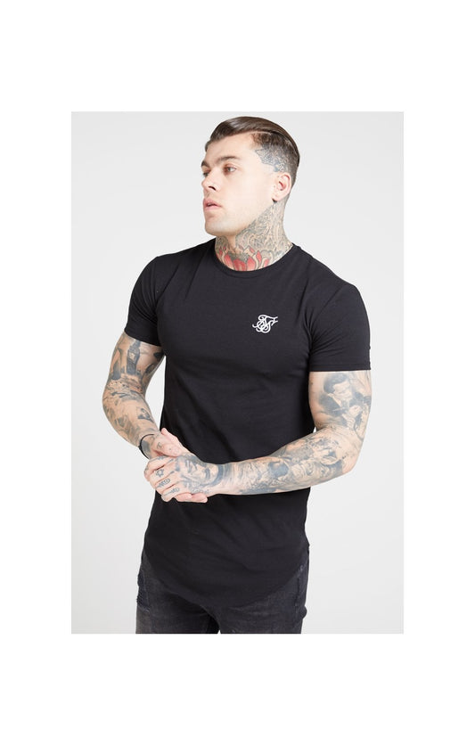 SikSilk S/S Core Gym Tee – Jet Black