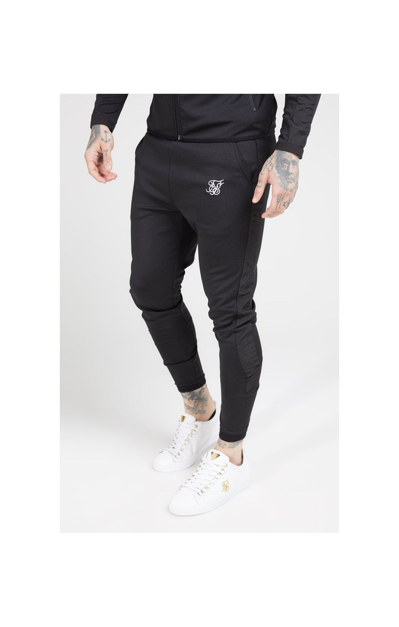 Black Creased Nylon Pant (1)