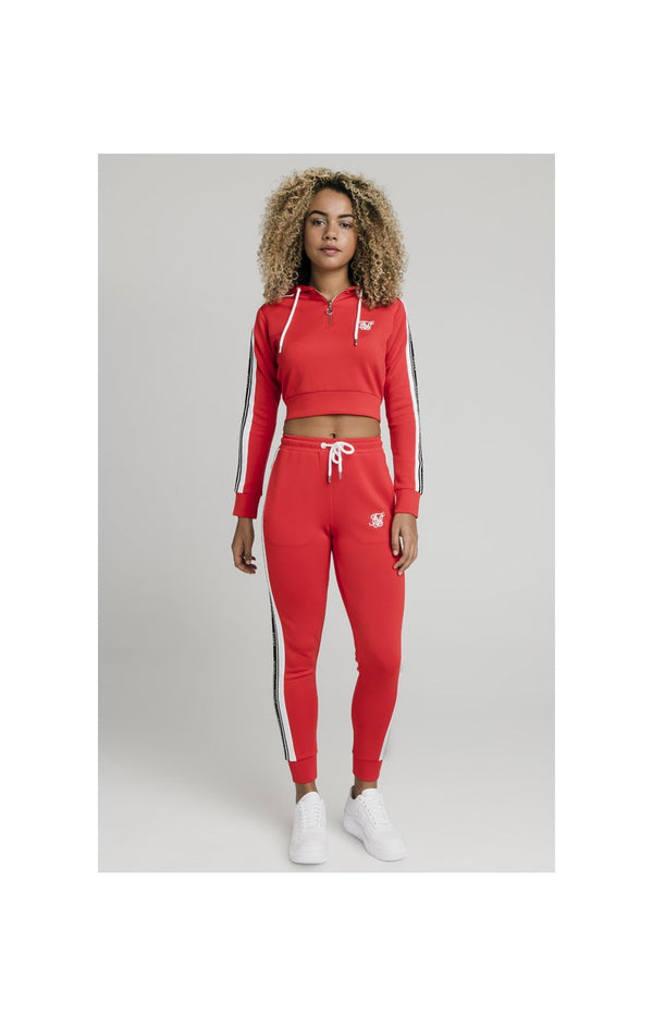 SikSilk Tape Track Top - Red