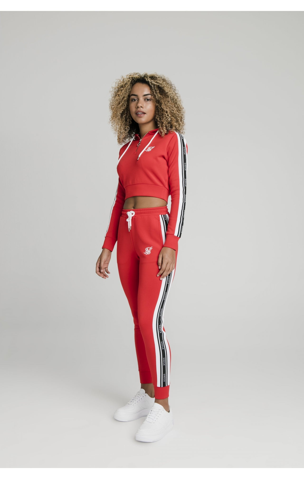 SikSilk Tape Track Top - Red (3)