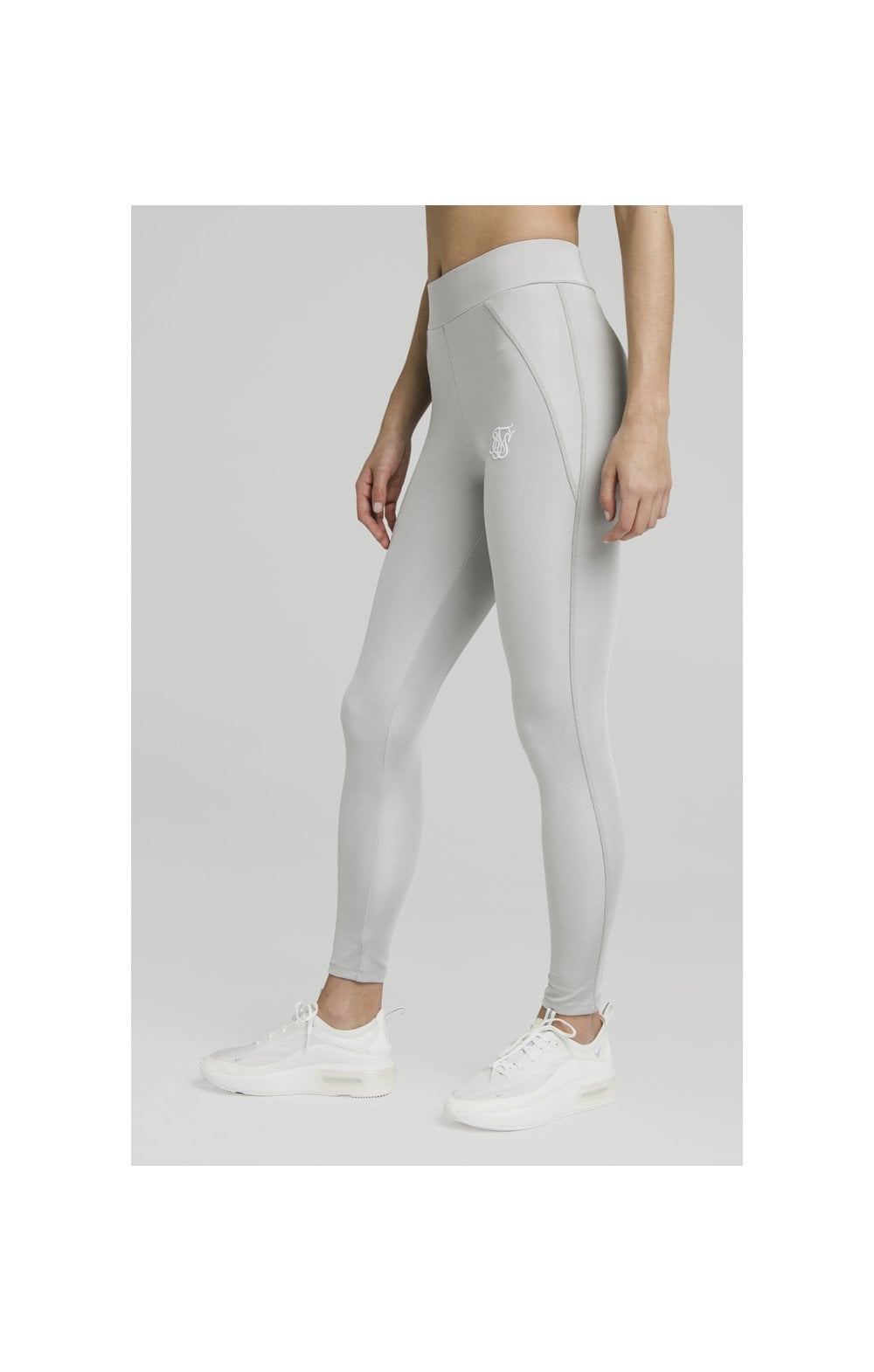 SikSilk Disco Leggings – Silver