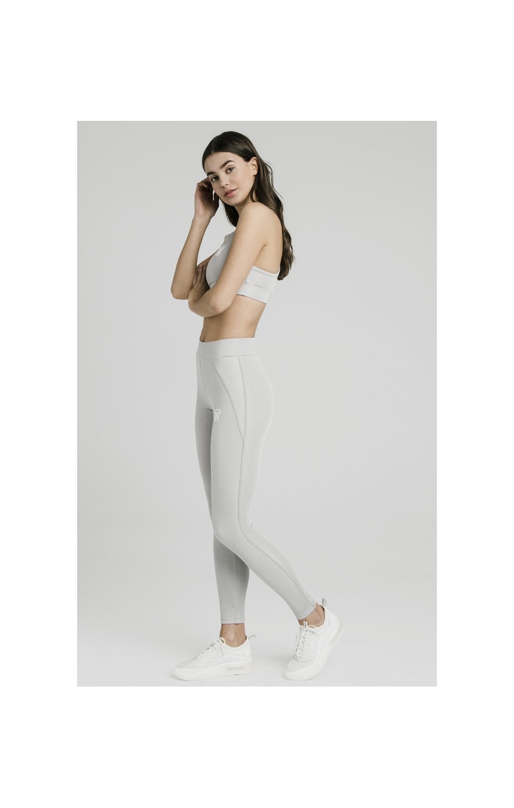 SikSilk Disco Leggings – Silver (2)