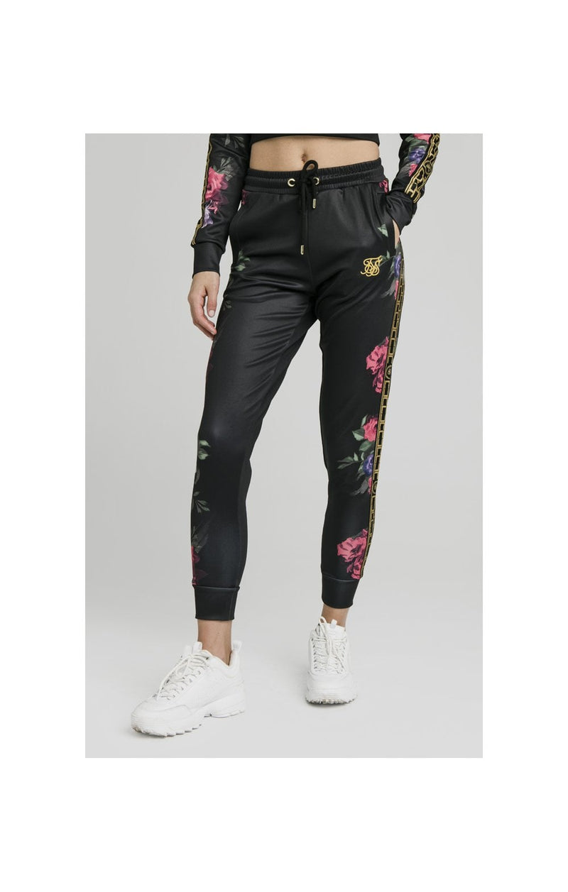 SikSilk Oil Paint Track Pants – Black (1)