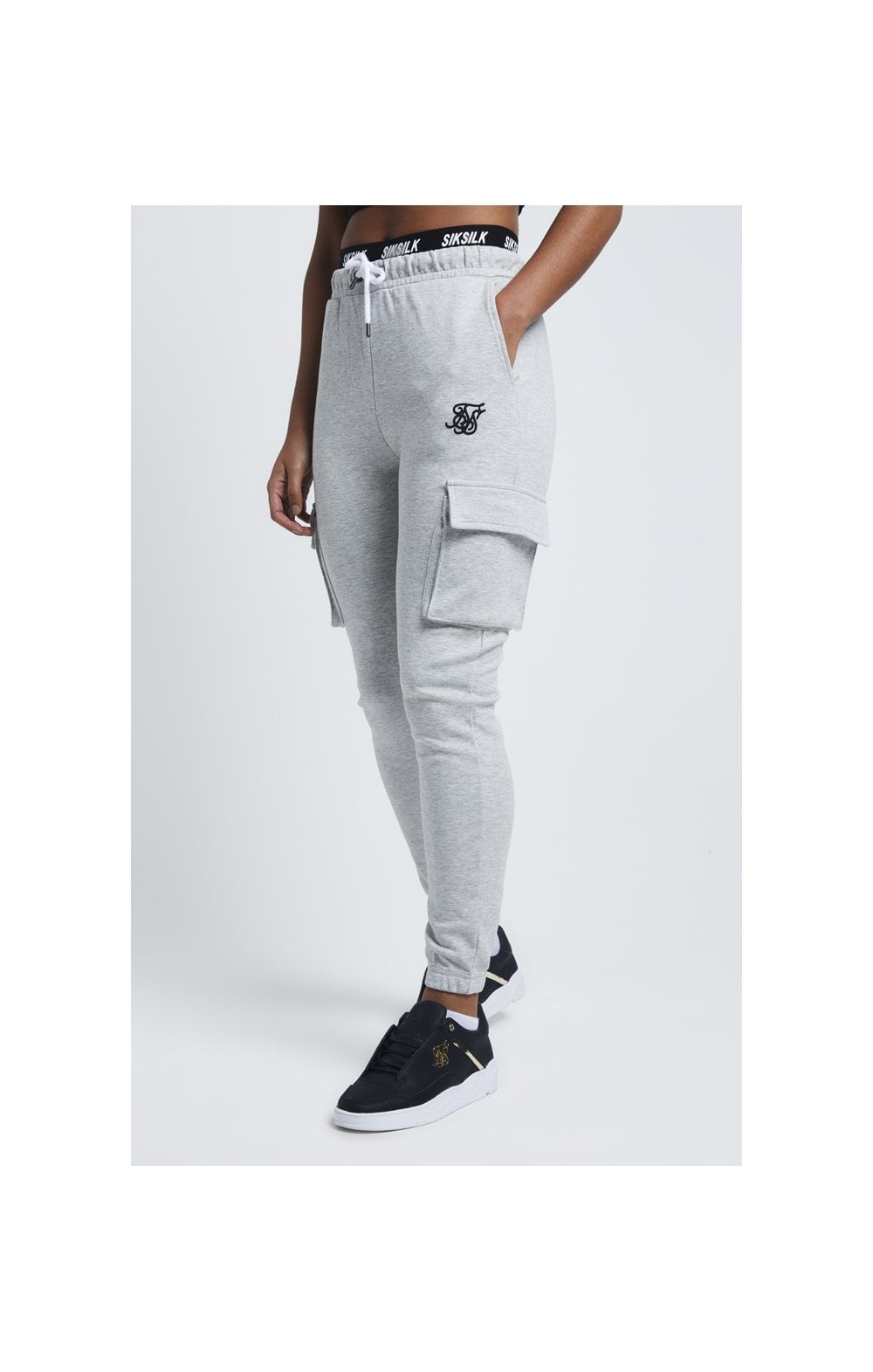 Siksilk hot sale grey joggers