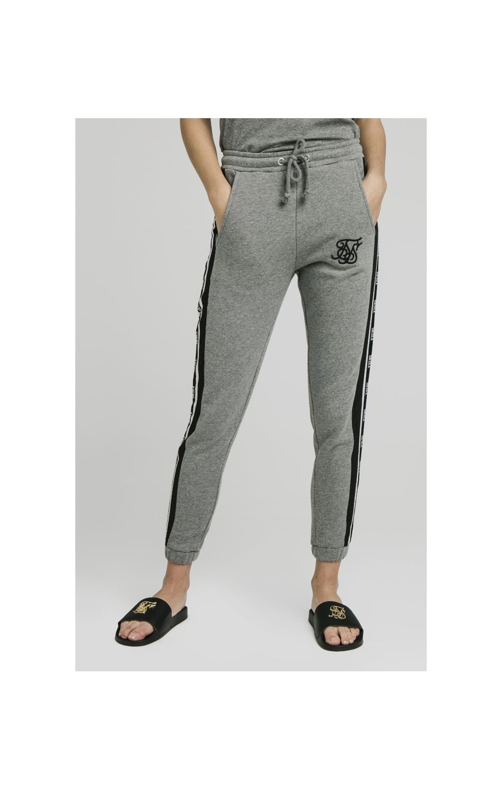 Load image into Gallery viewer, SikSilk Panel Tape Joggers - Grey Marl (2)