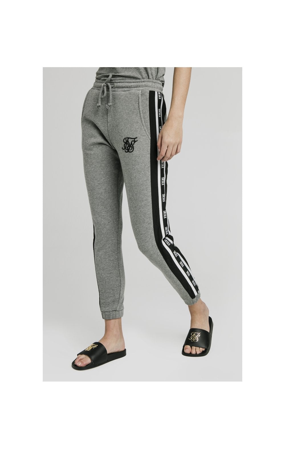 Load image into Gallery viewer, SikSilk Panel Tape Joggers - Grey Marl
