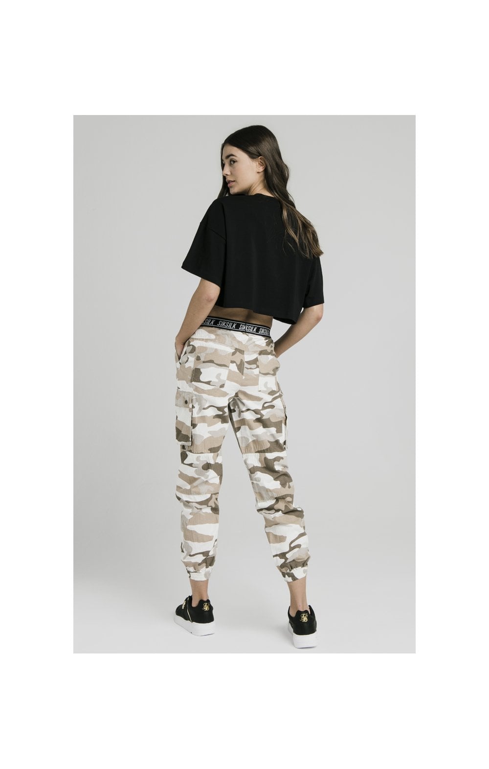 Load image into Gallery viewer, SikSilk Oversize Crop Tee - Black (6)