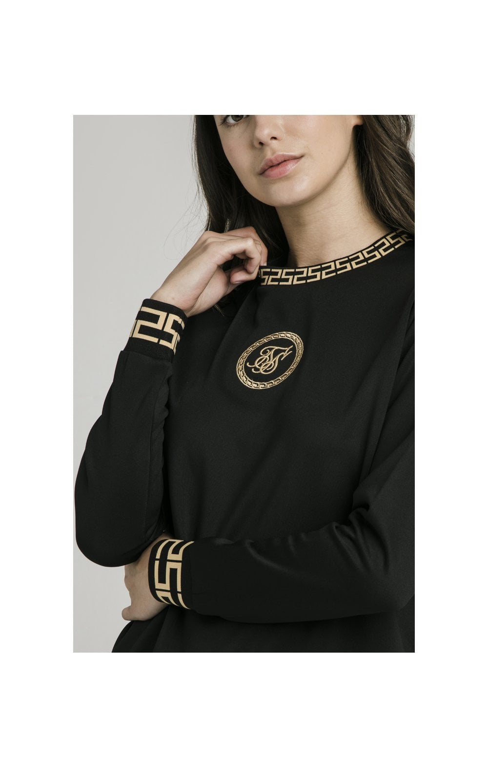 SikSilk Luxury Poly Sweatshirt - Black (1)