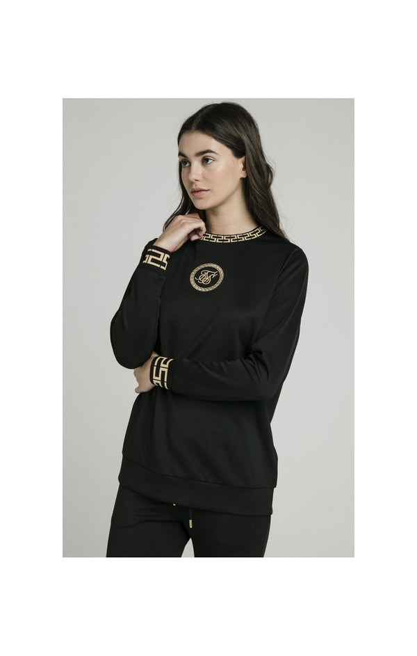 SikSilk Luxury Poly Sweatshirt - Black