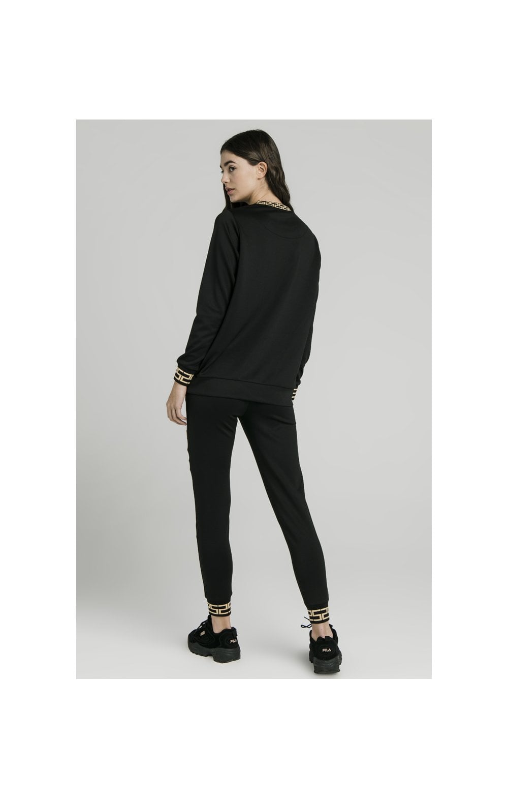 SikSilk Luxury Poly Sweatshirt - Black (4)