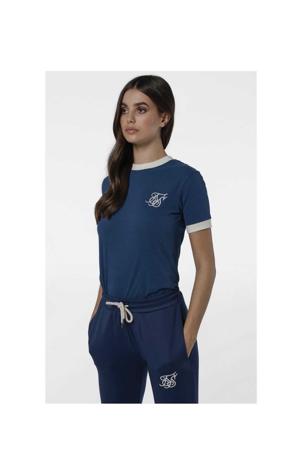 SikSilk Ringer Tee – Teal (2)