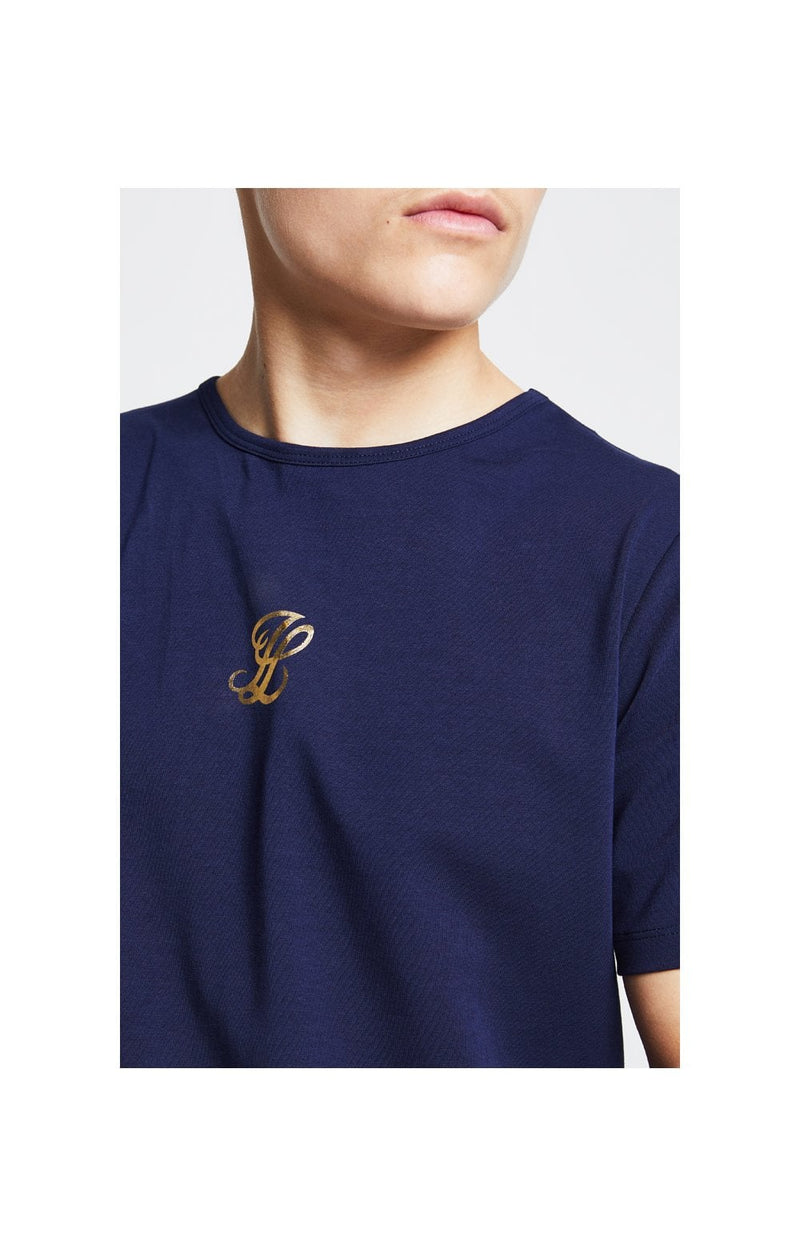 Illusive London Marble Racer Back Tee – Navy & Marble