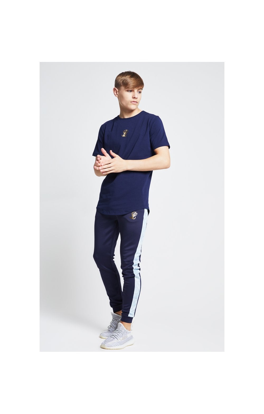 Load image into Gallery viewer, Illusive London Marble Racer Back Tee – Navy &amp; Marble (5)