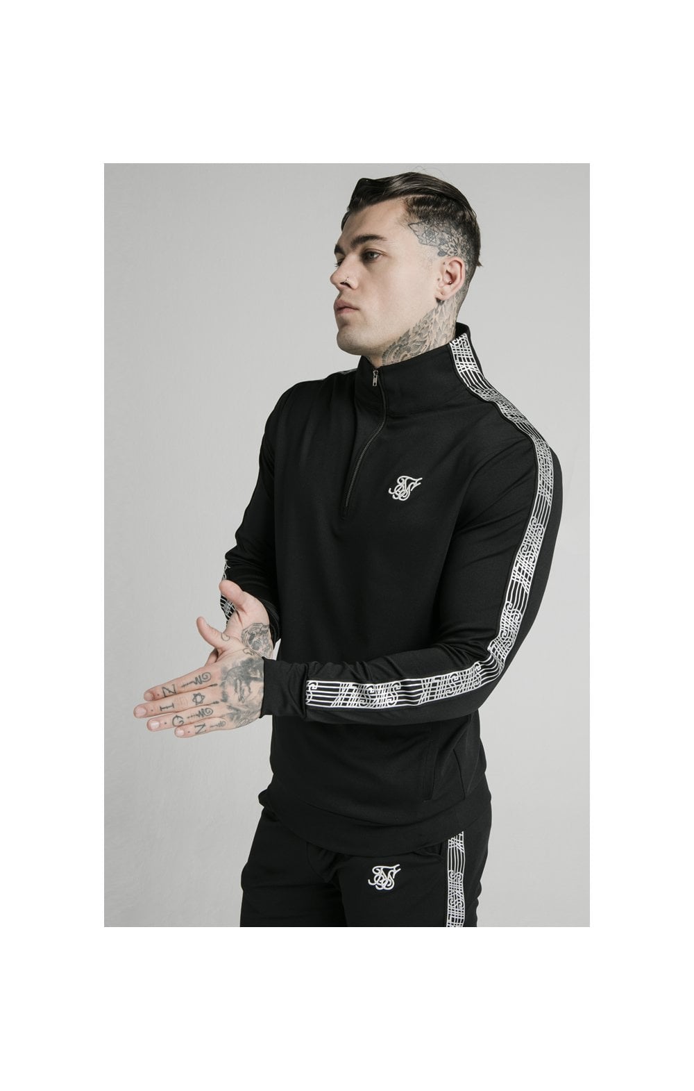 SikSilk Runner Quarter Zip - Black