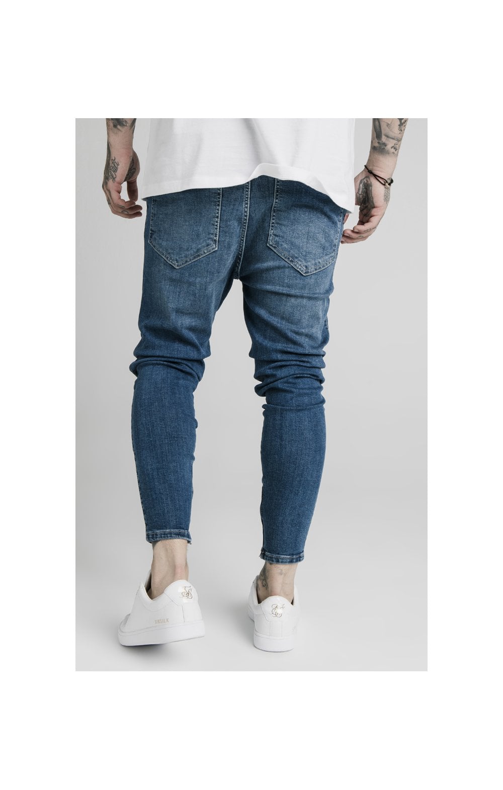 SikSilk Drop Crotch Jeans – Midstone Blue (3)