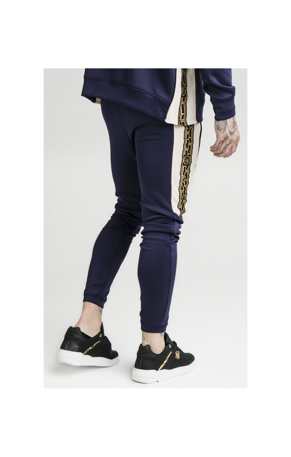 Load image into Gallery viewer, SikSilk hybrid Panel Taped Pants – Navy (3)