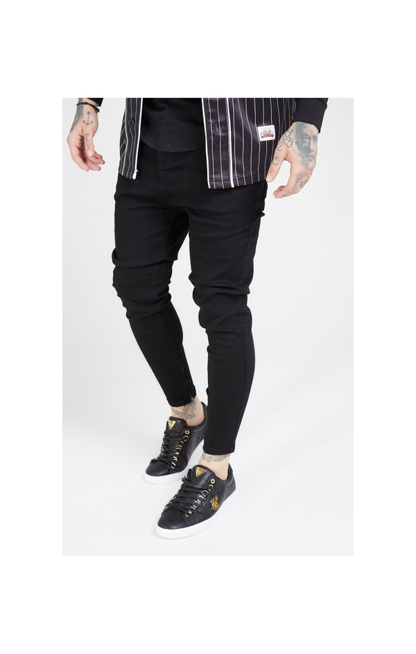 SikSilk Drop Crotch Jeans – Black