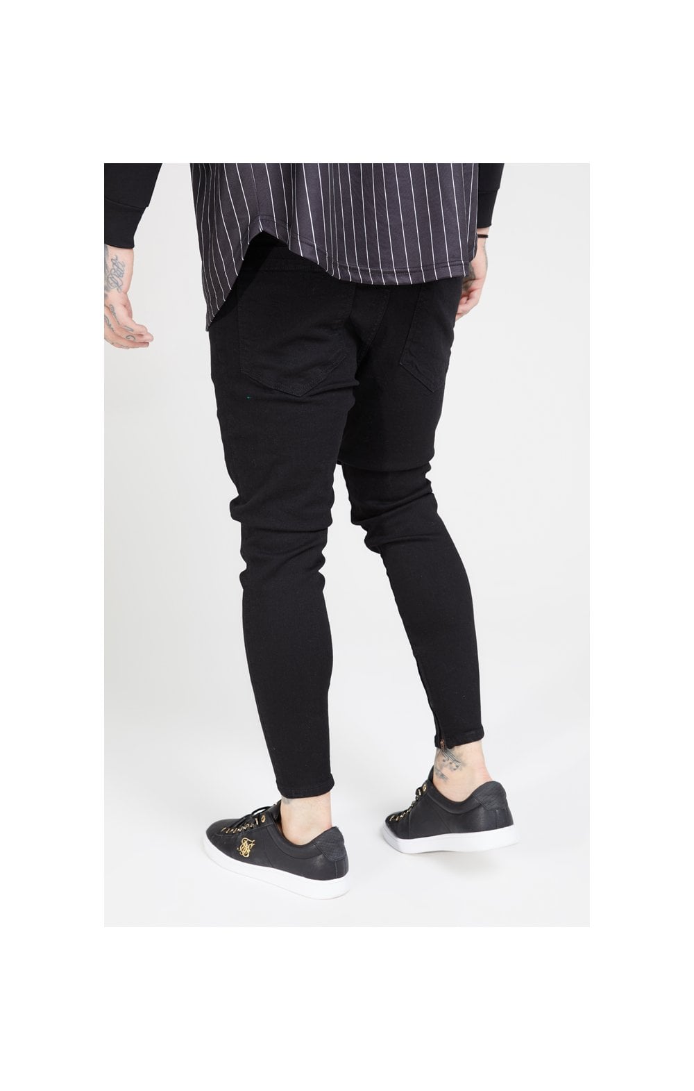 SikSilk Drop Crotch Jeans – Black (1)