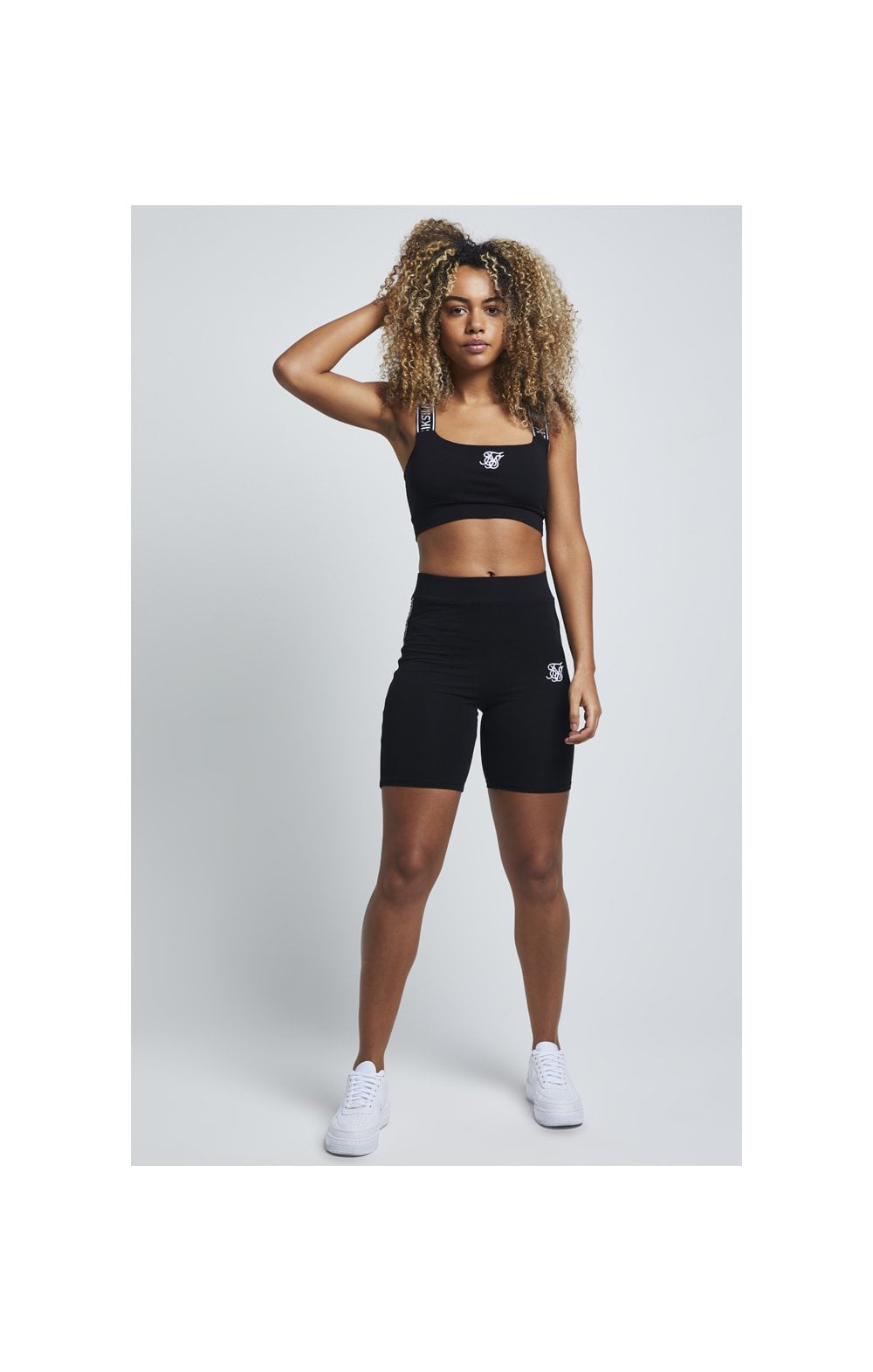 SikSilk Tape Strap Bralette - Black (2)