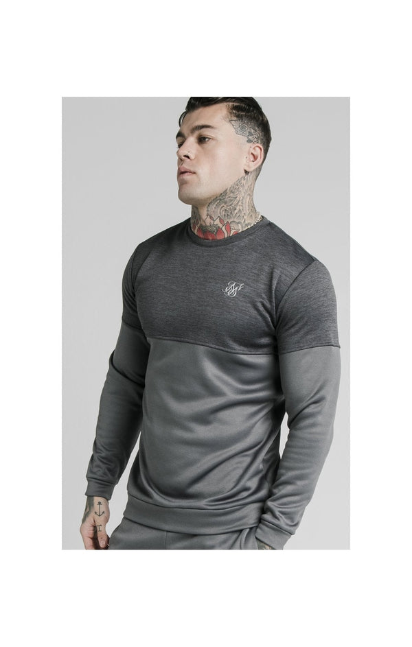 SikSilk Cut & Sew Sweater - Grey