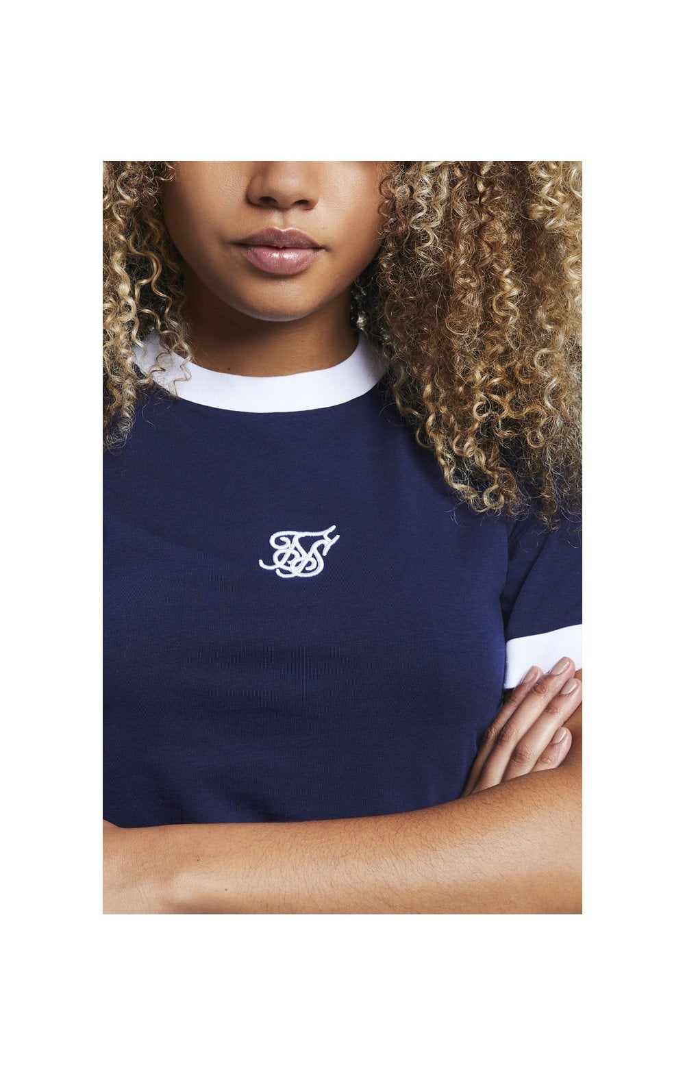 Load image into Gallery viewer, SikSilk Ringer Crop Tee – Eclipse (1)