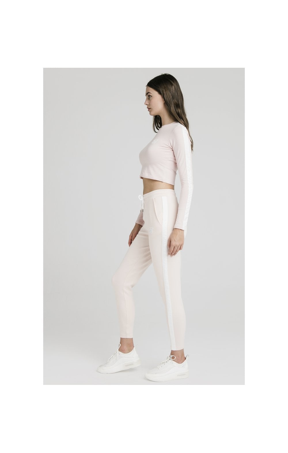 Siksilk tape waist hot sale poly track pants