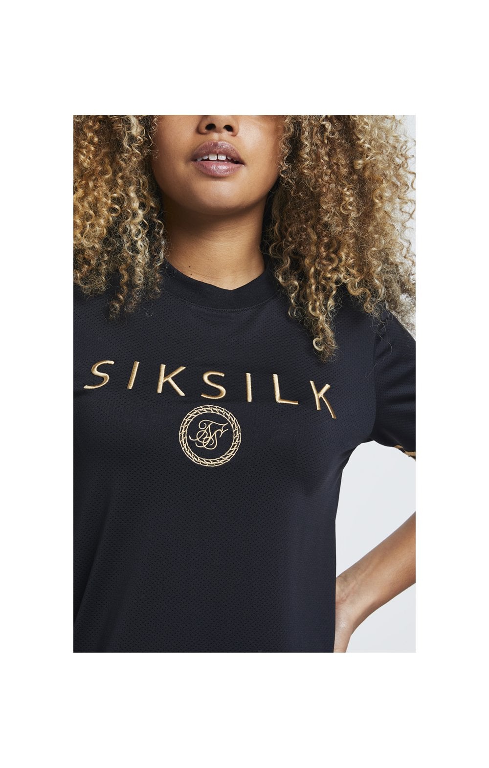 SikSilk Mesh T-Shirt Dress - Black (1)